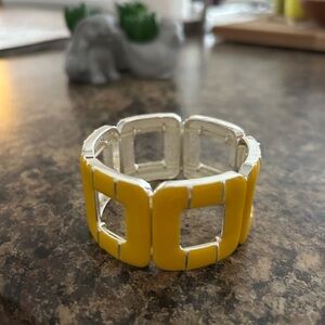 Yellow Geometric Bracelet